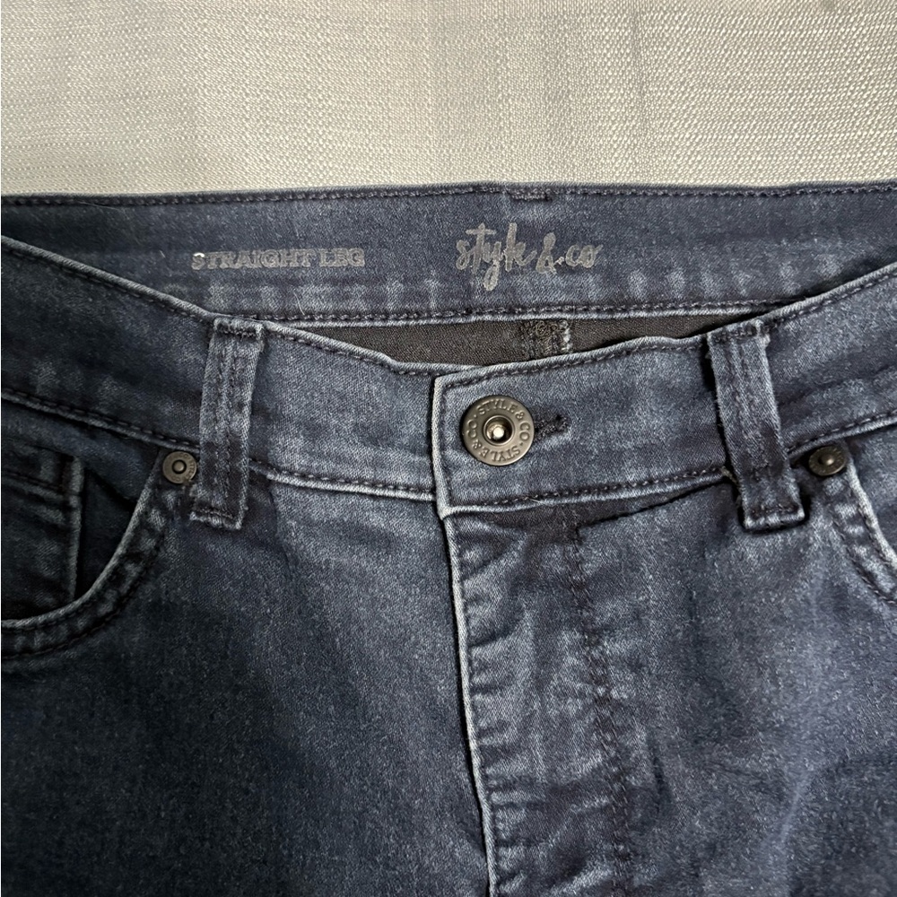 Style & Co. Women's Straight Jeans - Dark Indigo